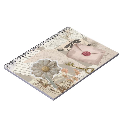 Vintage Aesthetic Collage Notebook ノートブック (左側)