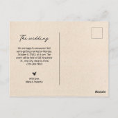 Vintage aesthetic photo we're getting married  ポストカード (裏面)