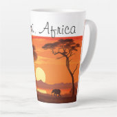 Vintage African Safari  カフェラテマグ (右アングル)