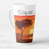 Vintage African Safari  カフェラテマグ (左アングル)