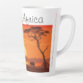 Vintage African Safari  カフェラテマグ (右)