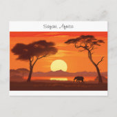 Vintage African Safari  ポストカード (正面)