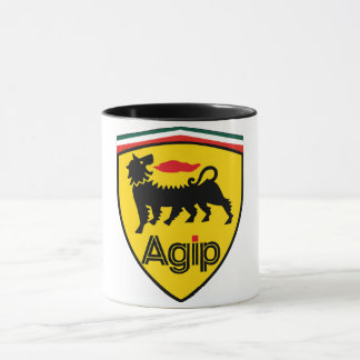 Vintage Agip Logo Coffee Mug with Six-Legged Dog マグカップ