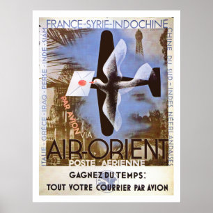 Vintage Air Orient Ad ポスター