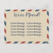 Vintage Airmail Stripes, Travel Industry ポストカード (正面)