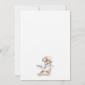 Vintage Airplane Aviator Pilot 1st Birthday 招待状 (裏面)