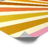 Vintage Airplane Cessna Retro Sunset Custom ポスター (角)