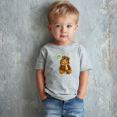 Vintage Airplane Cute Teddy Bear Whimsical Custom トドラーTシャツ