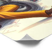 Vintage Airplane Pin-up ポスター (角)