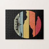 Vintage Airplane Style Pilot Lovers Costume Gift ジグソーパズル (横)