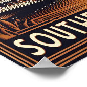 Vintage Alabama Jazz Riverboat Poster ポスター (角)