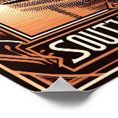 Vintage Alabama Jazz Riverboat Poster ポスター (角)