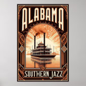 Vintage Alabama Riverboat Poster ポスター (正面)