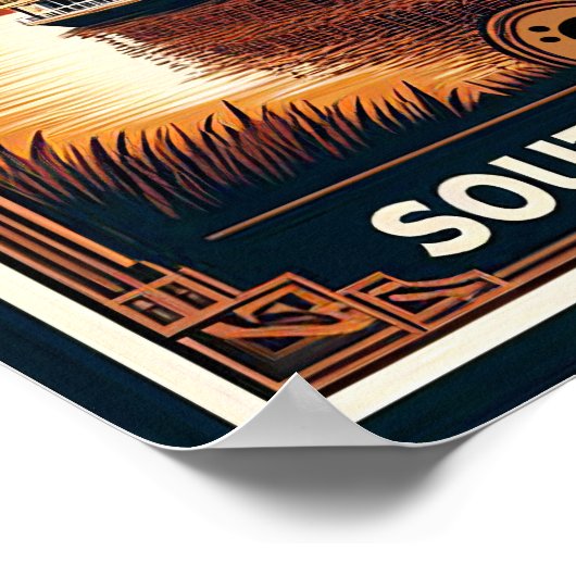 Vintage Alabama Riverboat Poster ポスター (角)