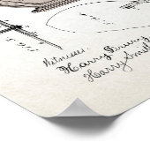 Vintage Alarm Clock Patent 1882 Poster ポスター (角)