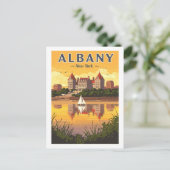 Vintage Albany New York ポストカード (スタンド正面)
