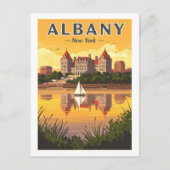 Vintage Albany New York ポストカード (正面)