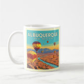 Vintage Albuquerque New Mexico コーヒーマグカップ (左)