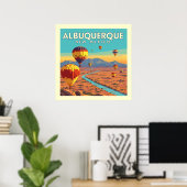 Vintage Albuquerque New Mexico ポスター (ホームオフィス)