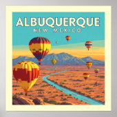Vintage Albuquerque New Mexico ポスター (正面)