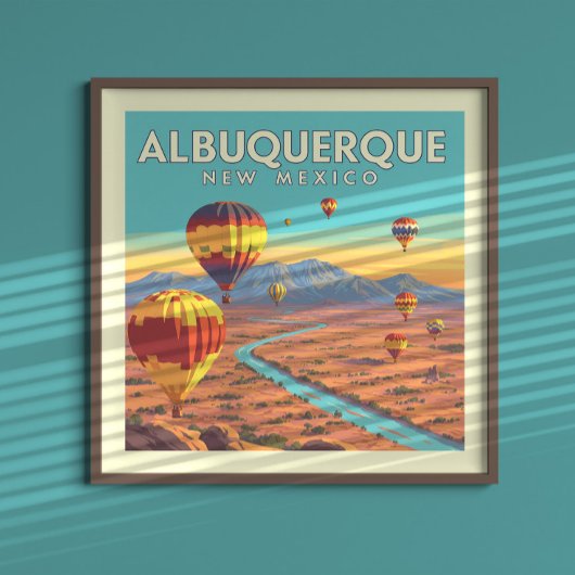 Vintage Albuquerque New Mexico ポスター