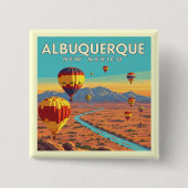 Vintage Albuquerque New Mexico 缶バッジ (正面)