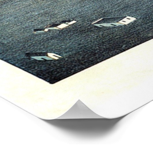 Vintage Albuquerque NM Map (1886) ポスター (角)