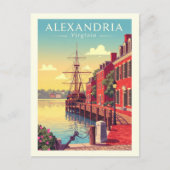 Vintage Alexandria Virginia ポストカード (正面)