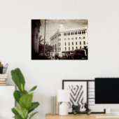 Vintage Algeria Algiers Post office building ポスター (ホームオフィス)