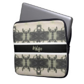 Vintage Algeria Algiers street building Postcard ラップトップスリーブ (正面左)