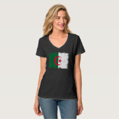 Vintage Algeria Flag Algerian Independence Day Tシャツ (正面フル)