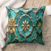Vintage Algerian Turquoise Ceramic Art Pillows クッション (ブランケット)
