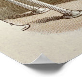 Vintage Alice in Wonderland Illustration ポスター (角)