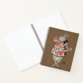 Vintage Alice in Wonderland White Rabbit Herald ノートブック (内部)