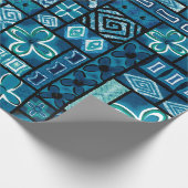 Vintage Aloha Gift Wrap | Pua Blue ラッピングペーパー (角)