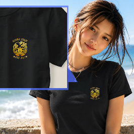 Vintage Aloha State Hawaii Est 1971 Gold Crest Tシャツ