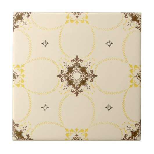 Vintage Alternating Medallions Pattern タイル (正面)