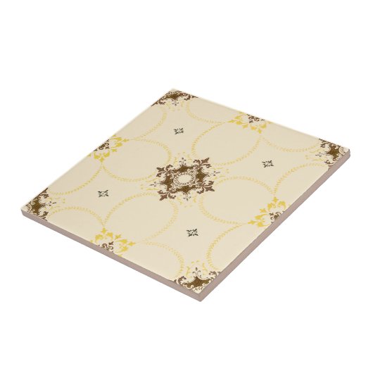 Vintage Alternating Medallions Pattern タイル (側面)