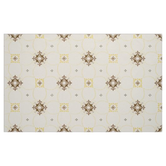 Vintage Alternating Medallions Pattern ファブリック (ファットクウォーター)