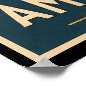 Vintage Amalfi Coast Italy Travel ポスター (角)