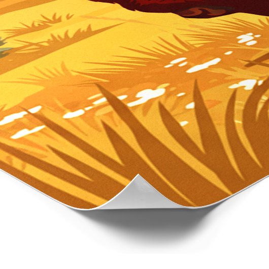 Vintage Amarillo Texas ポスター (角)