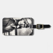 Vintage Amelia Earhart Female Aviator Adventurer ラゲッジタグ (正面横)