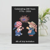 Vintage America Happy 250th Birthday Party 招待状 (スタンド正面)