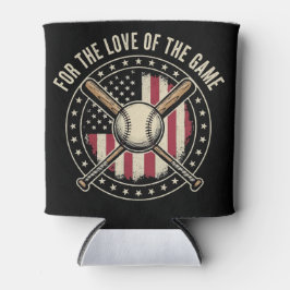 Vintage American Baseball Patriotic Pastime Sports 缶クーラー