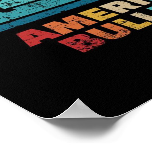 Vintage American Bulldog ポスター (角)