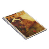 Vintage American Cowboy Poster ノートブック (右側)