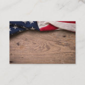 Vintage American Flag Border 名刺 (正面)