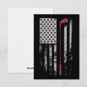 Vintage American Flag Golf Club Gift Golfer  招待状 (正面/裏面)