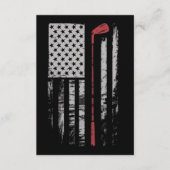 Vintage American Flag Golf Club Gift Golfer  招待状 (正面)