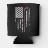 Vintage American Flag Golf Club Gift Golfer  缶クーラー (正面)